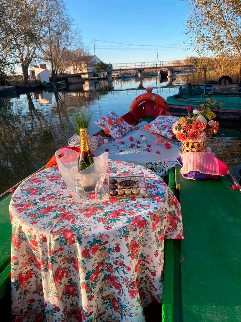 Paseo romántico barca