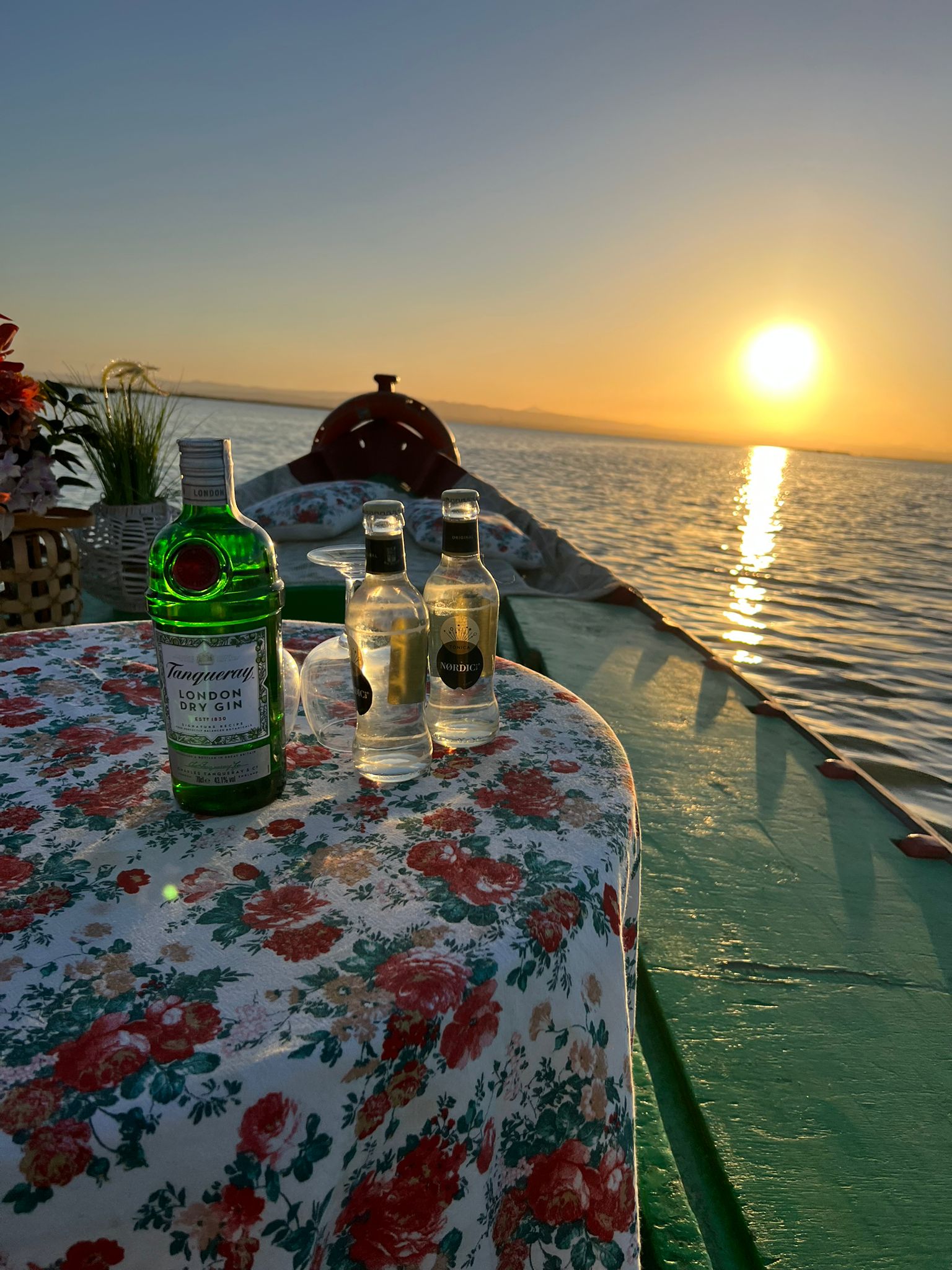 Cerveza en barca Albufera