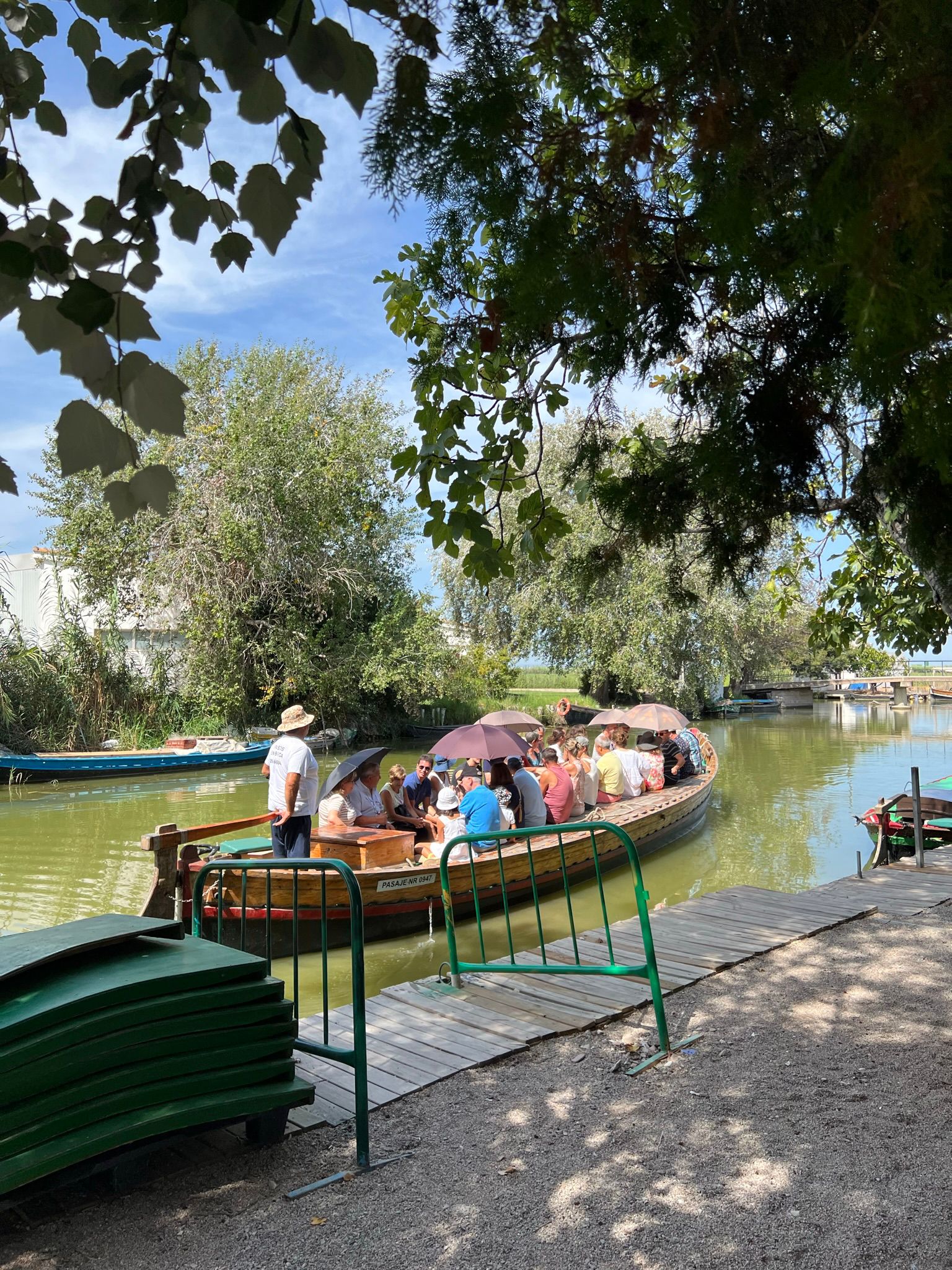 Embarcadero de barcas en El Palmar